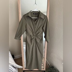 Zara Green Work Dress